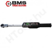 BMS ASC160BT digitális kattanó szög és nyomatékkulcs, 40-160 Nm kattanás, 20-200 Nm, Bluetooth adattovábbítás
