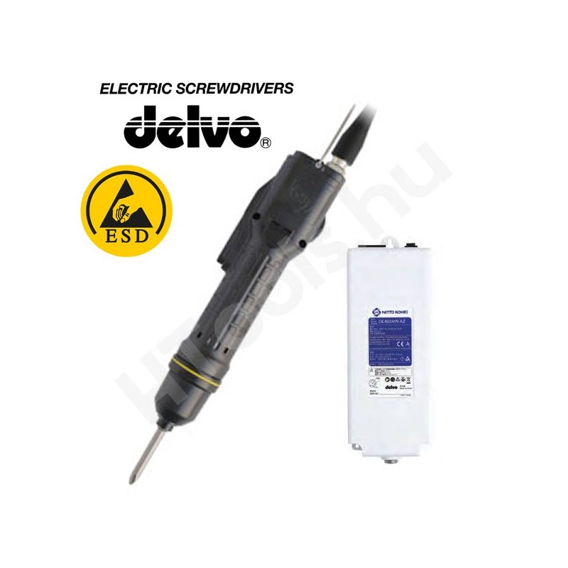 Delvo DLV30A20L-AYK ESD elektromos csavarozógép, automata lekapcsolás, 0,4-3 Nm, 2000 f/perc