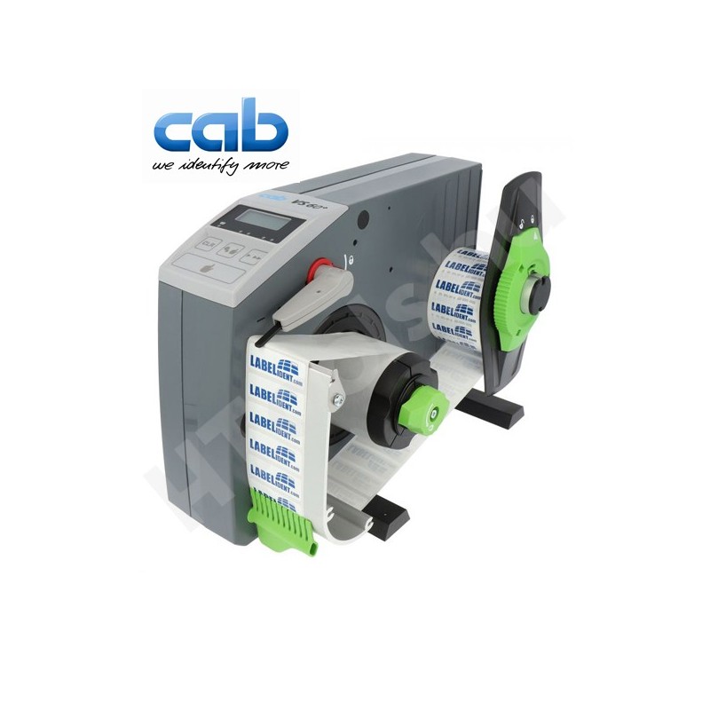 CAB VS60+ ipari automata címkeadagoló, 8-65 mm címke szélesség, max 200 mm tekercs átmérő, 5-300 mm címke magasság