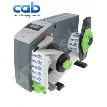CAB VS60+ ipari automata címkeadagoló, 8-65 mm címke szélesség, max 200 mm tekercs átmérő, 5-300 mm címke magasság