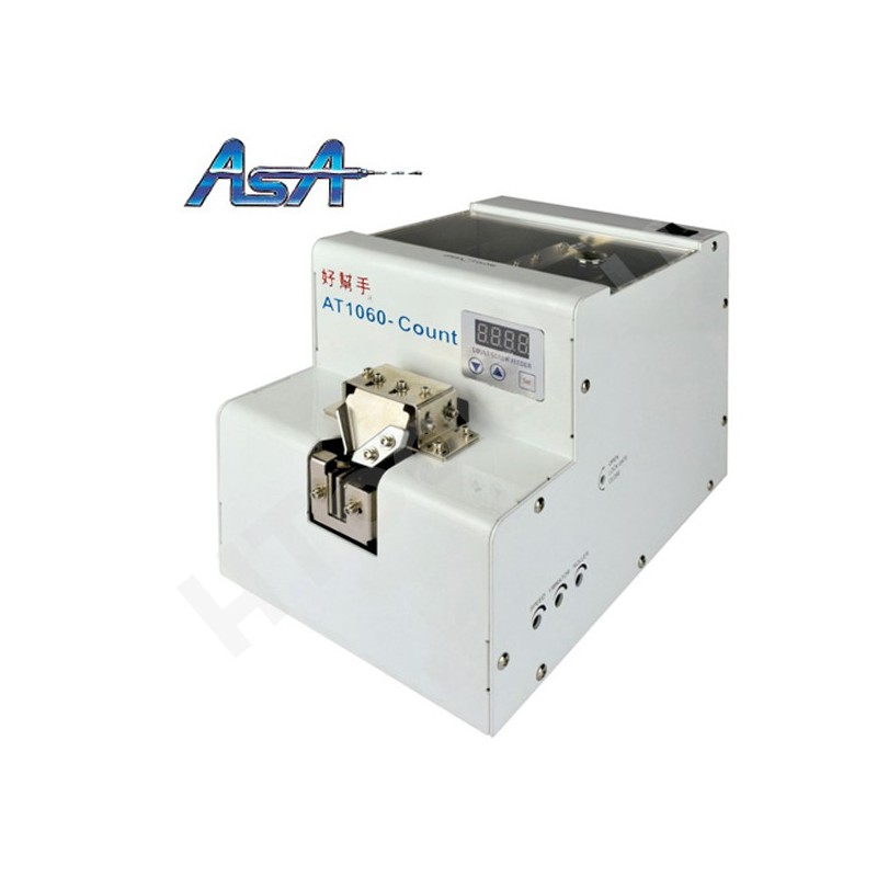 ASA AT-1060C automata csavaradagoló, csavar számlálóval, állítható sín M1-M6, max. 25 mm csavarhossz csavarfej nélkül
